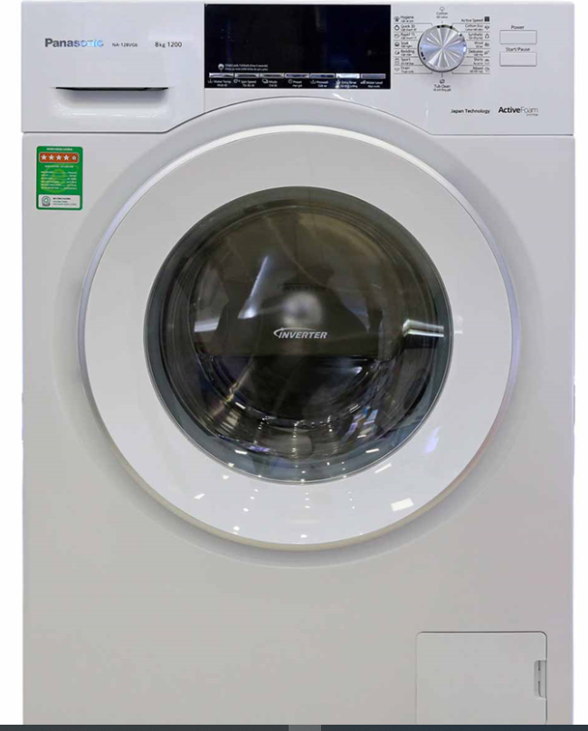Máy giặt Panasonic 8kg inverter có khối lượng giặt 8kg