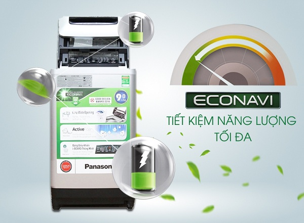 Chế độ Econavi giúp máy giặt Panasonic ngày càng được ưa chuộng