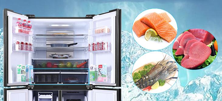 Tủ lạnh ngăn đông mềm được tích hợp công nghệ bảo quản lạnh mà không bị đóng băng hoàn toàn