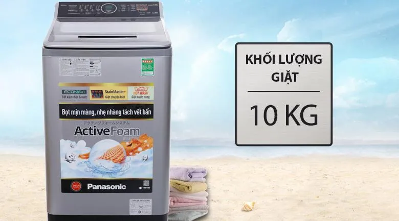 Máy giặt inverter 10kg có khối lượng giặt tối đa là 10kg